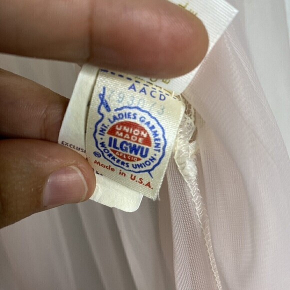 Miss Elaine‎ Vintage Peignoir Nightgown Robe Set Sz Small Union Label 1960s - Picture 4 of 12